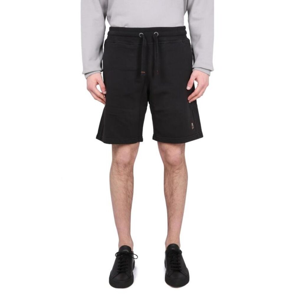 PARAJUMPERS Cotton Blend Sweat Shorts Men BLACK Pants